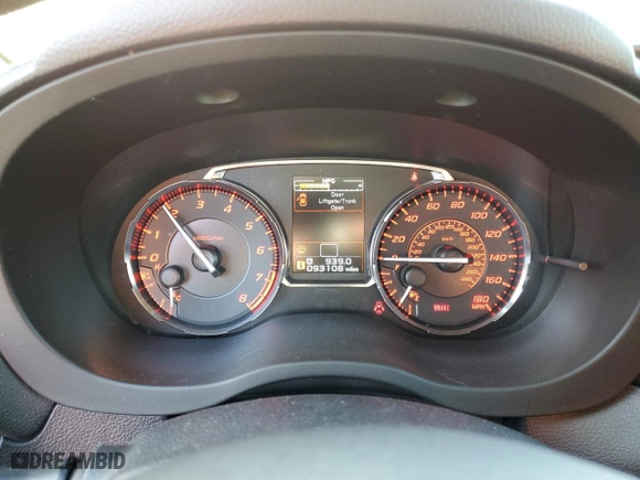 2017 Subaru WRX with VIN JF1VA1B60H9827357, listed as a Copart auction lot 47666835 with 93,108 mi miles and Salvage Title. Bid and sale history available at carsss.com. Image 9.