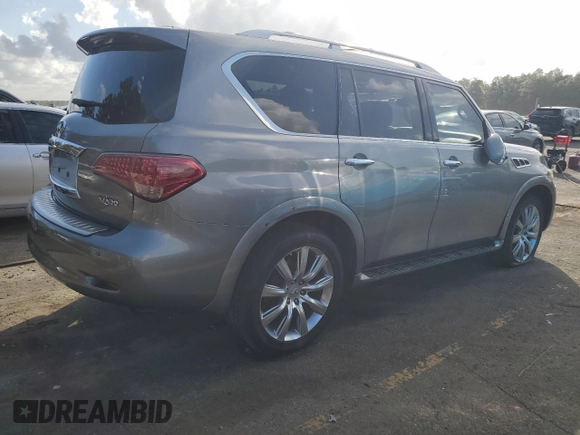 2011 Infiniti QX56 7-passenger with VIN JN8AZ2NE2B9000336, listed as a Copart auction lot 78313144 with 188,676 mi miles and Salvage Title. Bid and sale history available at carsss.com. Image 3.