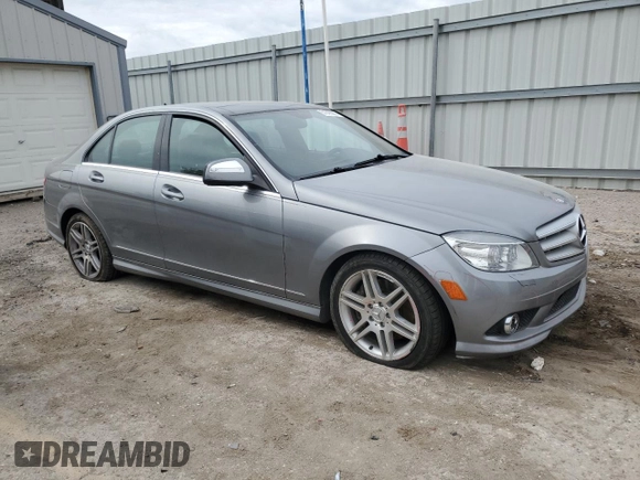 2008 Mercedes-Benz C 350 Sport with VIN WDDGF56X58R025469, listed as a Copart auction lot 51845005 with 49,759 mi miles and Salvage title. Bid and sale history available at DreamBid. Image 4.