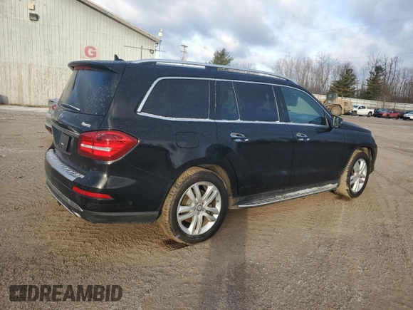 2017 Mercedes-Benz GLS 450 with VIN 4JGDF6EE4HA844518, listed as a Copart auction lot 41703935 with 126,310 mi miles and Clean title. Bid and sale history available at DreamBid. Image 3.