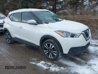 2018 Nissan Kicks S with VIN 3N1CP5CU9JL522296, listed as a IAAI auction lot 41606486 with 93,352 mi miles. Bid and sale history available at carsss.com. Image 1.