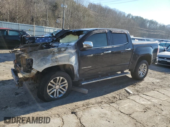 2016 GMC Canyon 4WD SLT with VIN 1GTP6DE15G1340013, listed as a Copart auction lot 45508015 with 0 mi miles and Salvage Title. Bid and sale history available at carsss.com. Image 1.