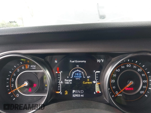 2021 Jeep Wrangler Unlimited Sport S z VIN 1C4HJXDG0MW788779, wystawiony jako IAAI lot #42137430 z przebiegiem 52 903 mil mil oraz . Historia ofert i sprzedaży dostępna na DreamBid. Obrazek 7.