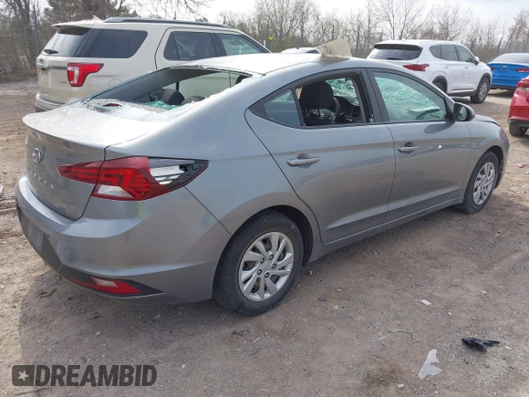 2019 Hyundai Elantra SE with VIN KMHD74LF9KU777191, listed as a IAAI auction lot 42135576 with 33,568 mi miles and . Bid and sale history available at DreamBid. Image 4.