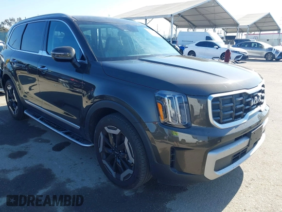 2023 Kia Telluride S with VIN 5XYP6DGC2PG387093, listed as a IAAI auction lot 42299026 with 12,895 mi miles and . Bid and sale history available at DreamBid. Image 1.