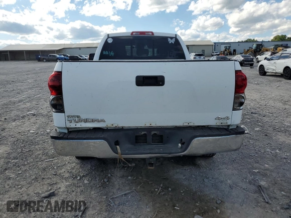 2008 Toyota Tundra with VIN 5TFBV54198X044771, listed as a Copart auction lot 58296815 with 288,619 mi miles and Salvage title. Bid and sale history available at DreamBid. Image 6.
