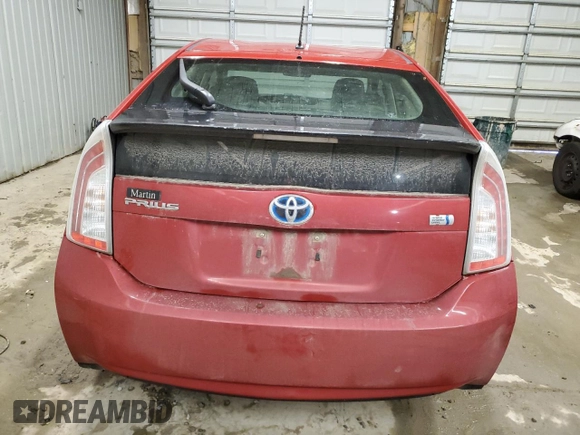 2012 Toyota Prius One with VIN JTDKN3DU0C1587419, listed as a Copart auction lot 48222225 with 134,452 mi miles and Salvage Title. Bid and sale history available at DreamBid. Image 6.
