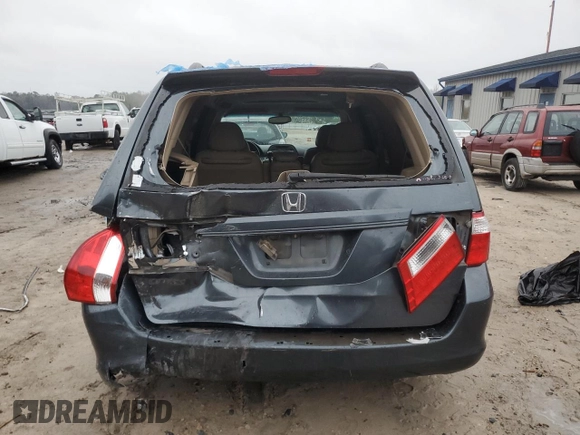 2006 Honda Odyssey EX-L with VIN 5FNRL38616B460593, listed as a Copart auction lot 46496915 with 205,948 mi miles and Salvage Title. Bid and sale history available at carsss.com. Image 6.