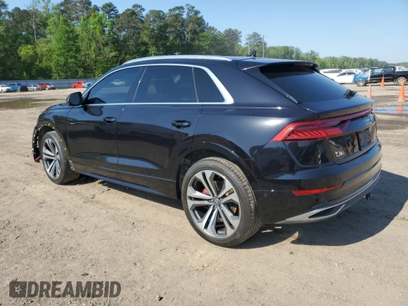 2019 Audi Q8 Premium Plus with VIN WA1BVAF13KD043155, listed as a Copart auction lot 52559895 with 66,711 mi miles and Salvage title. Bid and sale history available at DreamBid. Image 2.