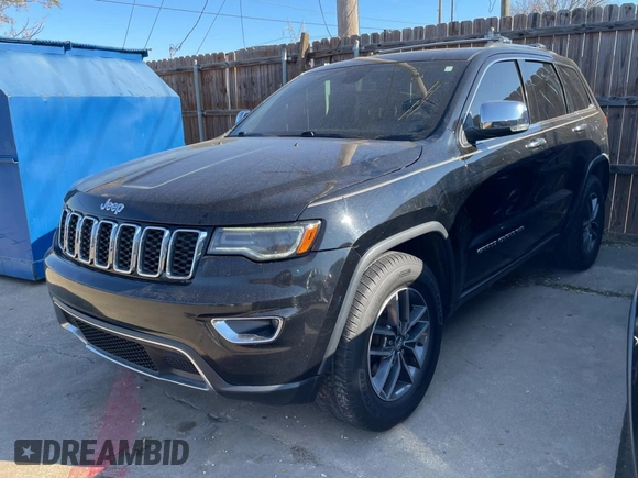 2017 Jeep Grand Cherokee Limited with VIN 1C4RJFBGXHC764210, listed as a Copart auction lot 84187054 with 179,762 mi miles and Clean title. Bid and sale history available at DreamBid. Image 2.