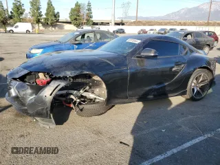 2022 Toyota GR Supra 3.0 with VIN WZ1DB0C04NW052244, listed as a Copart auction lot 82870654 with 63,592 mi miles and Salvage Title. Bid and sale history available at carsss.com. Image 1.