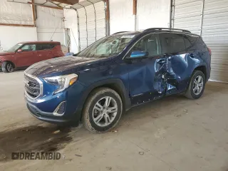 2021 GMC Terrain SLE with VIN 3GKALTEV5ML387420, listed as a Copart auction lot 48223765 with 33,424 mi miles and Salvage title. Bid and sale history available at DreamBid. Image 1.