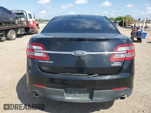 2017 Ford Taurus SEL with VIN 1FAHP2E81HG133593, listed as a Copart auction lot 51595035 with 255,567 mi miles and Salvage Title. Bid and sale history available at DreamBid. Image 6.