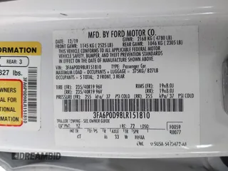 2020 Ford Fusion Titanium с VIN 3FA6P0D98LR151810, выставлен на аукционе IAAI как лот 42590902 с пробегом 76 624 миль миль и . История ставок и продаж доступна на DreamBid. Изображение 9.