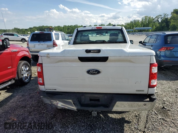 2021 Ford F-150 XL with VIN 1FTMF1CP5MKE21303, listed as a Copart auction lot 56406605 with 93,906 mi miles and Salvage title. Bid and sale history available at DreamBid. Image 6.