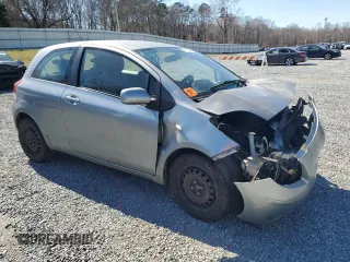 2011 Toyota Yaris with VIN JTDJT4K37B5340908, listed as a Copart auction lot 47574995 with 0 mi miles and Salvage Title. Bid and sale history available at carsss.com. Image 4.
