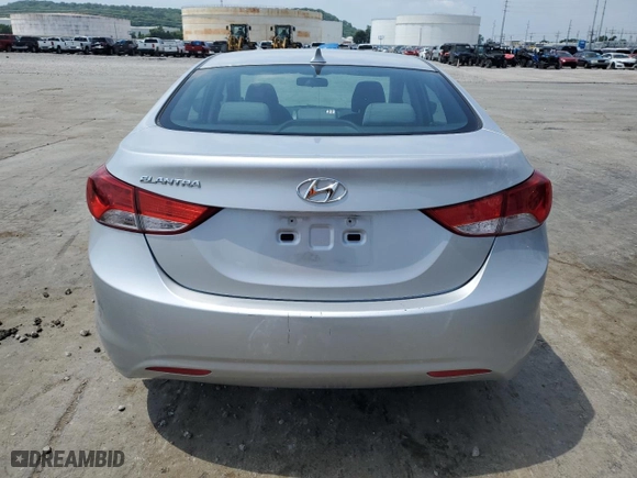 2013 Hyundai Elantra GLS PZEV with VIN KMHDH4AE4DU775567, listed as a Copart auction lot 59032394 with 112,389 mi miles and Salvage Title. Bid and sale history available at carsss.com. Image 6.