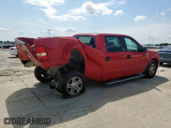 2006 Ford F-150 XLT with VIN 1FTRW12W96FB07681, listed as a Copart auction lot 61033625 with 140,527 mi miles and Salvage title. Bid and sale history available at DreamBid. Image 3.