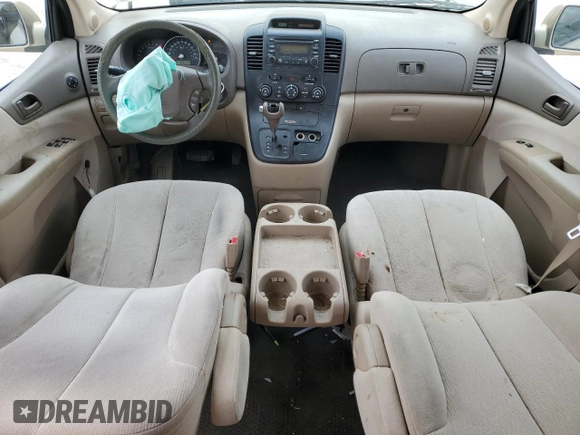 2008 Kia Sedona LX with VIN KNDMB233686258013, listed as a Copart auction lot 50069834 with 308,111 mi miles and Salvage Title. Bid and sale history available at carsss.com. Image 8.