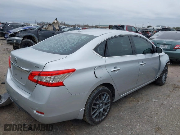 2014 Nissan Sentra S with VIN 3N1AB7AP4EY310204, listed as a IAAI auction lot 41621333 with 143,580 mi miles and . Bid and sale history available at DreamBid. Image 4.