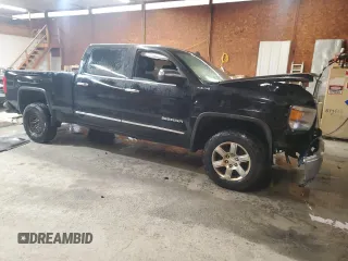 2014 GMC Sierra 1500 SLT with VIN 3GTU2VEC7EG143204, listed as a Copart auction lot 57899355 with Not provided miles and Salvage title. Bid and sale history available at DreamBid. Image 4.