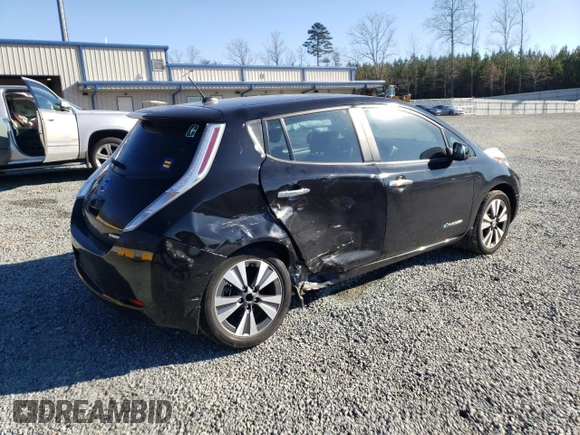 2015 Nissan LEAF SV with VIN 1N4AZ0CP5FC321046, listed as a Copart auction lot 72875012 with 56,265 mi miles. Bid and sale history available at carsss.com. Image 3.