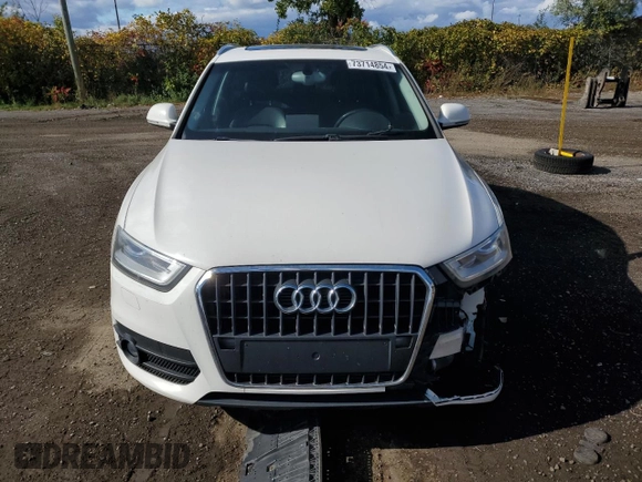 2015 Audi Q3 with VIN WA1EFEFS5FR009981, listed as a Copart auction lot 73714854 with 157,693 mi miles and Salvage title. Bid and sale history available at DreamBid. Image 5.
