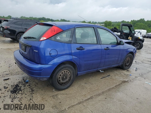 2005 Ford Focus S with VIN 3FAFP37N35R156460, listed as a Copart auction lot 58781635 with 231,066 mi miles and Salvage title. Bid and sale history available at DreamBid. Image 3.