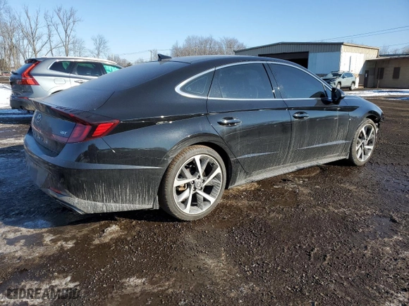 2022 Hyundai Sonata SEL Plus with VIN KMHL44J29NA239049, listed as a Copart auction lot 42486515 with 20,630 mi miles and Salvage Title. Bid and sale history available at carsss.com. Image 3.