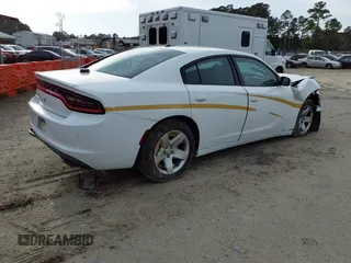 2019 Dodge Charger Police with VIN 2C3CDXAT2KH514146, listed as a IAAI auction lot 41431813 with 111,411 mi miles and . Bid and sale history available at DreamBid. Image 4.