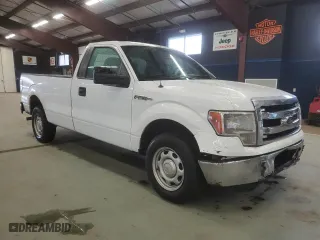 2014 Ford F-150 XL with VIN 1FTNF1CF4EKE27994, listed as a Copart auction lot 52260405 with 282,140 mi miles and Clean Title. Bid and sale history available at carsss.com. Image 4.