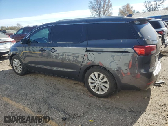 2016 Kia Sedona EX with VIN KNDMC5C17G6116524, listed as a Copart auction lot 82407804 with 163,309 mi miles and Salvage Title. Bid and sale history available at carsss.com. Image 2.