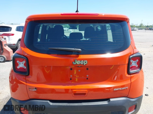 2018 Jeep Renegade Sport with VIN ZACCJAAB6JPG96519, listed as a IAAI auction lot 41948150 with 74,245 mi miles and . Bid and sale history available at DreamBid. Image 16.