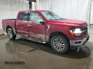 2024 Ford F-150 XLT with VIN 1FTEW3LPXRKE09347, listed as a Copart auction lot 42101375 with 2,301 mi miles and Salvage Title. Bid and sale history available at carsss.com. Image 4.