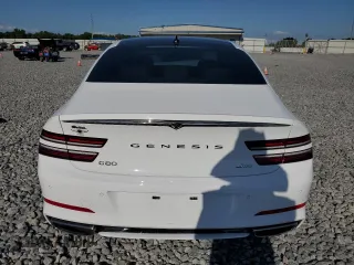 2024 Genesis G80 2.5T z VIN KMTGB4SC9RU221773, wystawiony jako Copart lot #57765545 z przebiegiem 7 081 mil mil oraz Nie do naprawy • Non repairable. Historia ofert i sprzedaży dostępna na DreamBid. Obrazek 6.