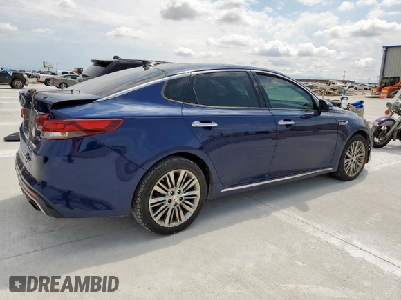 2017 Kia Optima SX Limited with VIN 5XXGV4L28HG142238, listed as a Copart auction lot 57960665 with 123,308 mi miles and Salvage title. Bid and sale history available at DreamBid. Image 3.