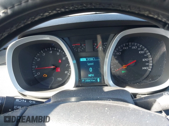 2016 Chevrolet Equinox LTZ with VIN 2GNFLGE38G6174419, listed as a IAAI auction lot 41626350 with 260,674 mi miles. Bid and sale history available at carsss.com. Image 7.
