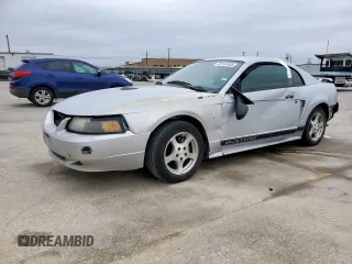 2002 Ford Mustang Standard with VIN 1FAFP40452F129857, listed as a Copart auction lot 45167465 with 0 mi miles and Salvage Title. Bid and sale history available at carsss.com. Image 1.