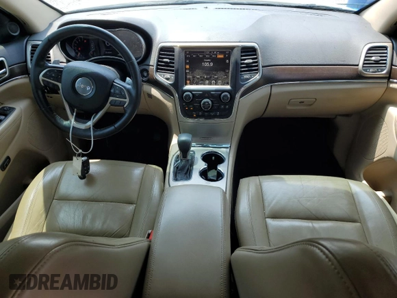 2016 Jeep Grand Cherokee Limited 75th Anniversary with VIN 1C4RJEBG0GC358588, listed as a Copart auction lot 57585695 with 221,460 mi miles and Salvage title. Bid and sale history available at DreamBid. Image 8.