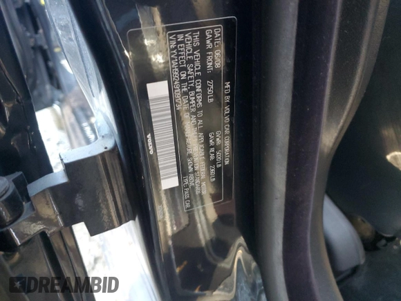 2009 Volvo S80 I6 Turbo с VIN YV1AH992491091734, выставлен на аукционе Copart как лот 50304995 с пробегом 176 856 миль миль и Списание • Salvage title. История ставок и продаж доступна на DreamBid. Изображение 12.