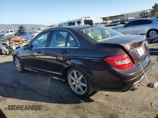 2012 Mercedes-Benz C 350 Sport with VIN WDDGF5HB6CR214884, listed as a Copart auction lot 83692864 with 87,157 mi miles and Salvage Title. Bid and sale history available at DreamBid. Image 2.