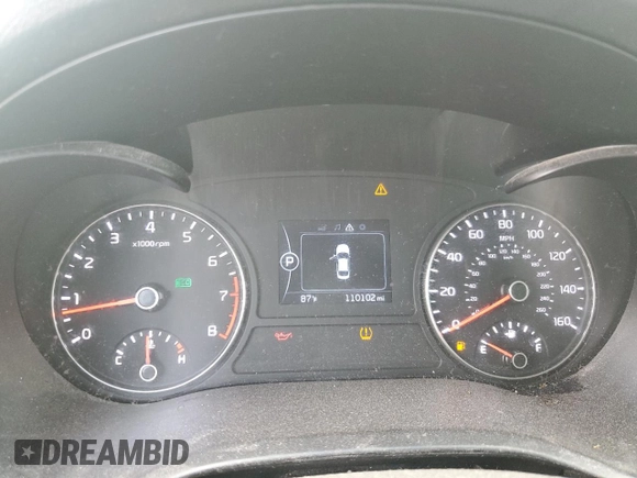 2018 Kia Optima LX with VIN 5XXGT4L33JG231140, listed as a Copart auction lot 55649125 with 110,102 mi miles and Clean Title. Bid and sale history available at carsss.com. Image 9.