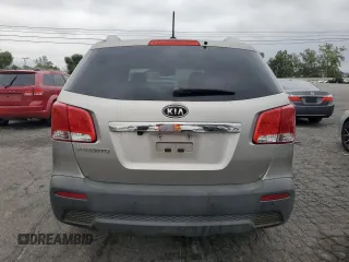 2013 Kia Sorento LX with VIN 5XYKT4A24DG370715, listed as a Copart auction lot 53512595 with 208,550 mi miles and Clean Title. Bid and sale history available at carsss.com. Image 6.