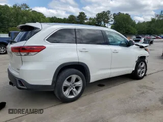 2017 Toyota Highlander Limited with VIN 5TDYZRFH8HS202829, listed as a Copart auction lot 58391795 with 81,957 mi miles and Salvage title. Bid and sale history available at DreamBid. Image 3.