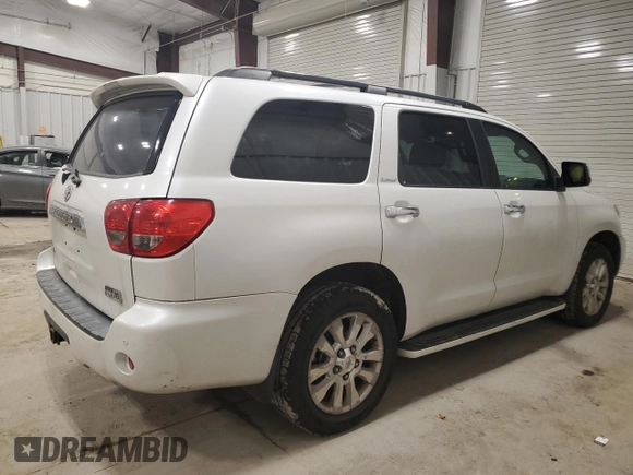 2008 Toyota Sequoia Platinum with VIN 5TDBY67A68S007787, listed as a Copart auction lot 81242624 with 296,963 mi miles and Clean Title. Bid and sale history available at carsss.com. Image 3.
