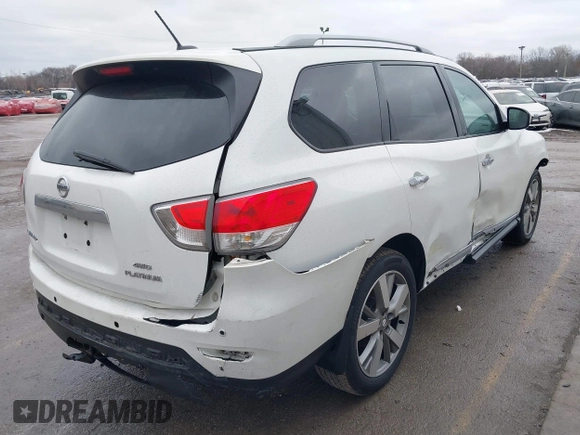 2013 Nissan Pathfinder SV with VIN 5N1AR2MM7DC680238, listed as a IAAI auction lot 41180689 with 178,365 mi miles. Bid and sale history available at carsss.com. Image 4.