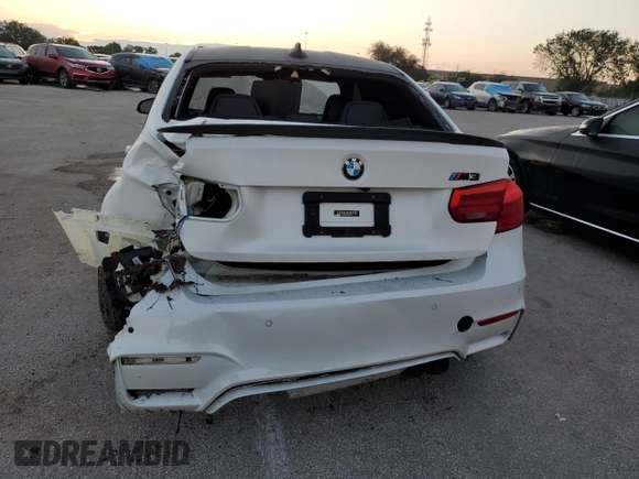 2015 BMW M3 with VIN WBS3C9C59FP805116, listed as a Copart auction lot 65659003 with 105,223 mi miles. Bid and sale history available at carsss.com. Image 6.