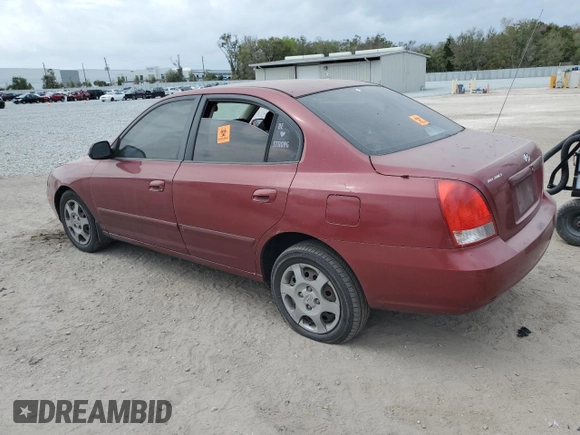 2003 Hyundai Elantra GLS z VIN KMHDN45D53U582935, wystawiony jako Copart lot #47753805 z przebiegiem 215 028 mil mil oraz Szkoda całkowita • Salvage title. Historia ofert i sprzedaży dostępna na DreamBid. Obrazek 2.