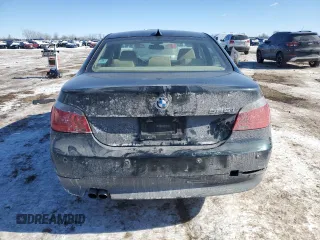 2007 BMW 5 Series 525i with VIN WBANE53537CW67100, listed as a Copart auction lot 45993465 with 145,939 mi miles and Salvage Title. Bid and sale history available at carsss.com. Image 6.