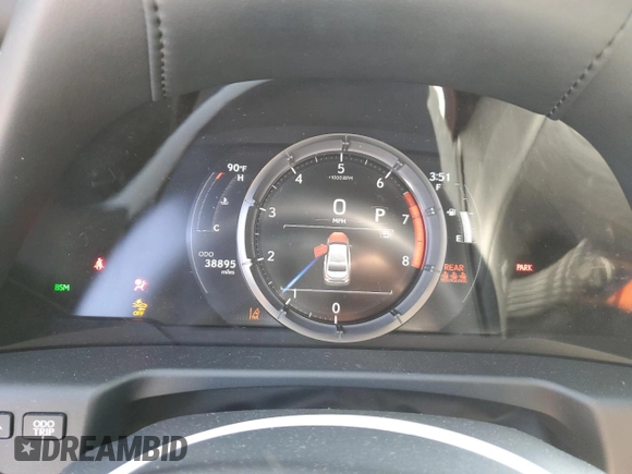 2020 Lexus ES 350 F Sport z VIN 58AGZ1B15LU077898, wystawiony jako Copart lot #49186285 z przebiegiem 38 895 mil mil oraz Szkoda całkowita • Salvage title. Historia ofert i sprzedaży dostępna na DreamBid. Obrazek 9.